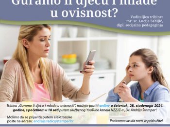 Tribina: “Guramo li djecu i mlade u ovisnost?” – Pridružite se online!