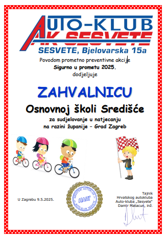 Natjecanje Sigurno u prometu