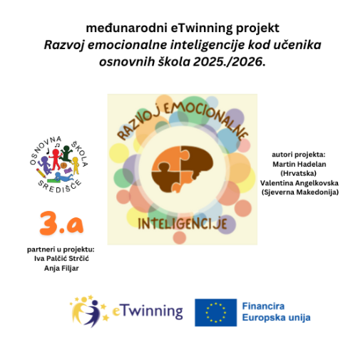 3.a – međunarodni eTwinning projekt Razvoj emocionalne inteligecije kod učenika osnovnih škola 2025./2026.